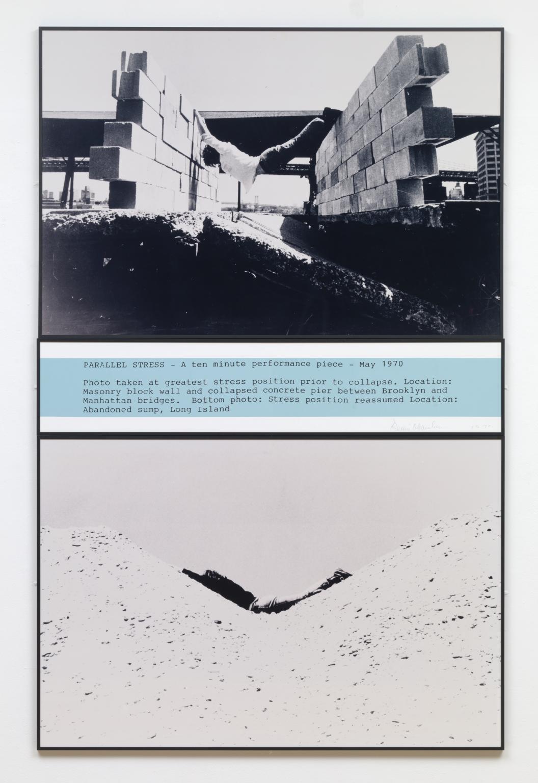 Parallel Stress 1970 by Dennis Oppenheim 1938-2011